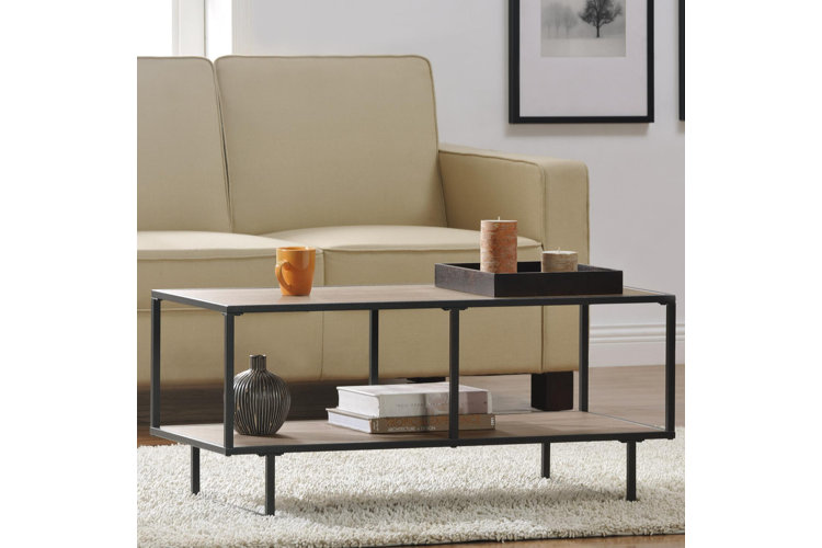 Calorafield sled end table with outlet storage